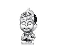 ZUOHUI Breloques en argent sterling 925 - Pendentif Roi Singe rétro au motif culturel chinois, compatible avec Pandora/Biagi/Troll/Chamilia (coffret cadeau inclus)