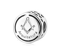 ZUOHUI Breloques en argent sterling 925, série portugaise professionnelle, squelettées, compatibles avec les bracelets Pandora, Biagi, Troll et Chamilia. Cadeau idéal for porte-clés, colliers et brace