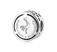 ZUOHUI Breloques en argent sterling 925, série portugaise professionnelle, squelettées, compatibles avec les bracelets Pandora, Biagi, Troll et Chamilia. Cadeau idéal for porte-clés, colliers et brace