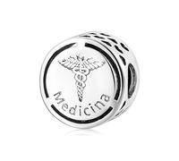 ZUOHUI Breloques en argent sterling 925, série portugaise professionnelle, squelettées, compatibles avec les bracelets Pandora, Biagi, Troll et Chamilia. Cadeau idéal for porte-clés, colliers et brace