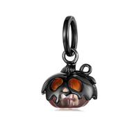 ZUOHUI Breloques en argent sterling S925 for femme, motif tête de mort et citrouille, compatibles avec les bracelets et colliers Pandora, Biagi, Troll et Chamilia, for la fabrication de bijoux DIY