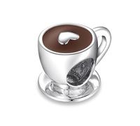 ZUOHUI Breloques en argent sterling S925, série Creative Coffee, compatibles avec les bracelets Pandora, Biagi, Troll et Chamilia. Cadeau idéal for porte-clés, colliers et bracelets.(B)