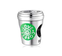 ZUOHUI Breloques en argent sterling S925, série Creative Coffee, compatibles avec les bracelets Pandora, Biagi, Troll et Chamilia. Cadeau idéal for porte-clés, colliers et bracelets.(C)