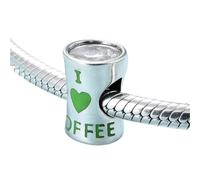 ZUOHUI Breloques en argent sterling S925, série Creative Coffee, compatibles avec les bracelets Pandora, Biagi, Troll et Chamilia. Cadeau idéal for porte-clés, colliers et bracelets.(G)