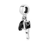 ZUOHUI Breloques pendentifs en argent sterling S925, série voiture et bus créatifs - Compatibles avec les bracelets Pandora, Biagi, Troll et Chamilia - Cadeau idéal for porte-clés, colliers et bracele