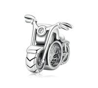 ZUOHUI Charm de moto en argent sterling 925, breloque de sport, breloque d'anniversaire for bracelet à breloques Pandora(BSC533)