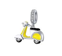 ZUOHUI Charm de moto en argent sterling 925, breloque de sport, breloque d'anniversaire for bracelet à breloques Pandora(BSC136)
