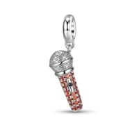 ZUOHUI Charm micro fin en argent sterling 925 Pavé CZ | Convient au bracelet Pandora | Bijoux DIY | Cadeau moderne(PD0986)