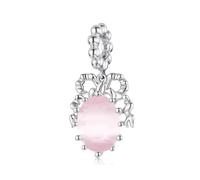 ZUOHUI Pendentif charm en argent sterling S925, série Champagne, compatible avec les bracelets Pandora, Biagi, Troll et Chamilia. Cadeau idéal for porte-clés, colliers et bracelets.(BSC1152)