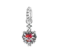 ZUOHUI Pendentif croix cœur vintage - Breloques en argent sterling S925 for bracelets et bijoux Pandora - Cadeau for femme for anniversaire ou fête des mères