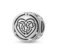 ZUOHUI Pendentif en argent sterling 925 for femme, orné d'un nœud celtique symbolisant la maternité, compatible avec un bracelet Pandora.