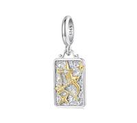 ZUOHUI Pendentif femme en argent sterling 925 avec 12 signes du zodiaque for la création de bijoux - Accessoires de perles uniques for bracelets et colliers | Cadeau idéal for un anniversaire, la fête