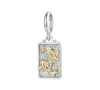ZUOHUI Pendentif femme en argent sterling 925 avec 12 signes du zodiaque for la création de bijoux - Accessoires de perles uniques for bracelets et colliers | Cadeau idéal for un anniversaire, la fête