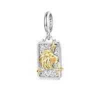 ZUOHUI Pendentif femme en argent sterling 925 avec 12 signes du zodiaque for la création de bijoux - Accessoires de perles uniques for bracelets et colliers | Cadeau idéal for un anniversaire, la fête