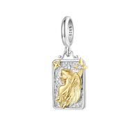 ZUOHUI Pendentif femme en argent sterling 925 avec 12 signes du zodiaque for la création de bijoux - Accessoires de perles uniques for bracelets et colliers | Cadeau idéal for un anniversaire, la fête