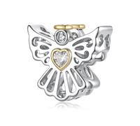 ZUOHUI Perle Charm Ange Plaqué Cuivre for Pandora Bracelet DIY