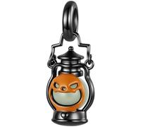 ZUOHUI Perle Charm Halloween Cuivre plaqué or noir for Pandora | Set de Perles compatible avec Troll Biagi Chamilia Bracelet Araignée Citrouille Lumineuses Bijouterie Cadeau for Elle