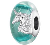 ZUOHUI Perle Charm Licorne Verre plaqué cuivre for Pandora Bracelet