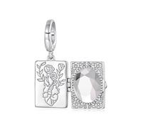 ZUOHUI Perle Charm Médaillon Photo 925 Argent Sterligne for Pandora