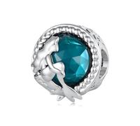 ZUOHUI Perle Charm Sirène Plaqué Cuivre for Pandora Bracelet DIY