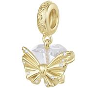 ZUOHUI Perles Charm Argent Sterligne Cône Pin Papillon Automne for Pandora | Compatible avec les bracelets Troll, Biagi et Chamilia Cadeau pour elle Fournitures de bijouterie