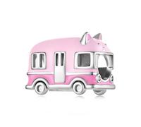 ZUOHUI Perles Charm Chat Bus Rose Plaqué Cuivre for Pandora Bracelet DIY