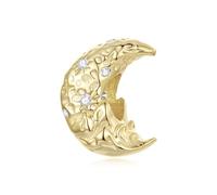 ZUOHUI Perles Charm Étoile Lune Plaqué Cuivre for Pandora Bracelet DIY
