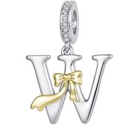 ZUOHUI Perles Charme Lettre Arc en Cuivre Plaqué for Bracelet Pandora