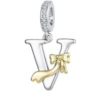 ZUOHUI Perles Charme Lettre Arc en Cuivre Plaqué for Bracelet Pandora