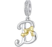 ZUOHUI Perles Charme Lettre Arc en Cuivre Plaqué for Bracelet Pandora