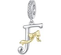 ZUOHUI Perles Charme Lettre Arc en Cuivre Plaqué for Bracelet Pandora