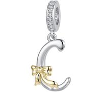 ZUOHUI Perles Charme Lettre Arc en Cuivre Plaqué for Bracelet Pandora