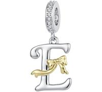 ZUOHUI Perles Charme Lettre Arc en Cuivre Plaqué for Bracelet Pandora