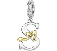 ZUOHUI Perles Charme Lettre Arc en Cuivre Plaqué for Bracelet Pandora