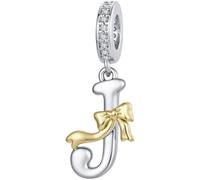 ZUOHUI Perles Charme Lettre Arc en Cuivre Plaqué for Bracelet Pandora | Compatibles avec les bracelets Troll Biagi et Chamilia fournitures pour la création de bijoux DIY cadeau pour femme