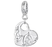 ZUOHUI Set de Perles Charm ur Amour 925 Argent Sterligne for Pandora | Love Bird Cadenas compatible avec Troll Biagi Chamilia Bracelet Rose Bijouterie Cadeau for Elle Anniversaire