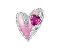 ZUOHUI Set de Perles Charme Cœur Ours Mignon 925 Argent for Pandora