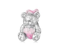 ZUOHUI Set de Perles Charme Cœur Ours Mignon 925 Argent for Pandora
