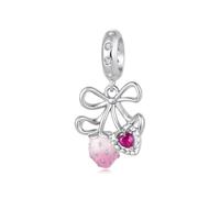 ZUOHUI Set de Perles Charme Cœur Ours Mignon 925 Argent for Pandora