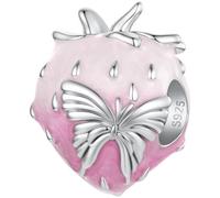ZUOHUI Set de Perles Charme Cœur Ours Mignon 925 Argent for Pandora | Nœud Émail compatible avec Troll Biagi Chamilia Bracelet Mignonnes DIY Fournitures Bijouterie Cadeau for Elle