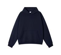 ZUOHUI Sweat à Capuche Court doublé en Polaire for Homme, Pull Streetwear d'hiver, Coupe Ample, surdimensionné for Les Jeunes de 18 à 25 Ans, Quotidien décontracté et extérieur(Royal Blue,S)