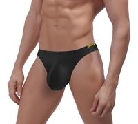 ZUOLAIYIN G String Homme String Homme String Homme String Hommes Tanga pour Grand Sac Noir Sous-Vêtements Sexy Rouge Lilas, Lot de 1 (8187) : noir, L