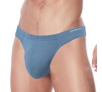 ZUOLAIYIN String en bambou pour homme sexy sous-vêtements pour homme Confortable Slip Thong Sous-vêtement stretch Big Bulge Pouch Spandex Low Rise Tanga, Bleu faisceau(8295), XL