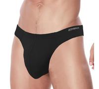 ZUOLAIYIN String tanga homme strings homme strings homme strings sexy sous-vêtements pour homme G-string grand renflement nouveau bambou noir rouge, Noir (8295), L