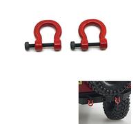 ZuoLan 1/10 Échelle Rouges Crochet de remorquage D-Rings pour RC Crawler Voiture Traxxas TRX4 T4 Truck Accessoires