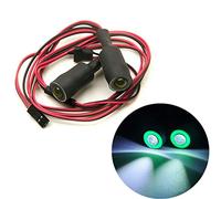 ZuoLan 1 Set 1/10 Echelle RC Crawler Voiture 13mm Vert+Blanc 2 LEDs Angel Eyes LED Headlight / Taillight