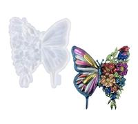 zuousxbs Moules en Silicone Papillon 3D en résine Animale, Grande Statue de Papillon, Moule de Moulage en époxy pour Porte Murale