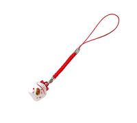 zuousxbs Porte-clés Porte-Bonheur de Style Japonais Porte-clés Pendentif Chat Porte-Bonheur Traditionnel avec Cloches Lanière de téléphone pour Une Bonne scène