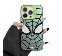 ZuoXun Coque Para pour iPhone 15 Spider Man Noir Blanc Blanc Cool Phone Para Iphone 15 14 13 12 11 Pro Max Xr Xs 7 8 Plus-Para Iphone 13 Pro-Verde