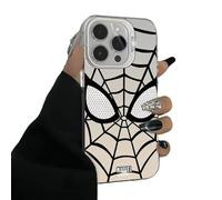 ZuoXun Coque Pour iPhone 15 Spider-Man Noir Blanc Cool Phone - Compatible Avec iPhone 15, 14, 13, 12, 11 Pro Max, Xr, Xs, 7, 8 Plus